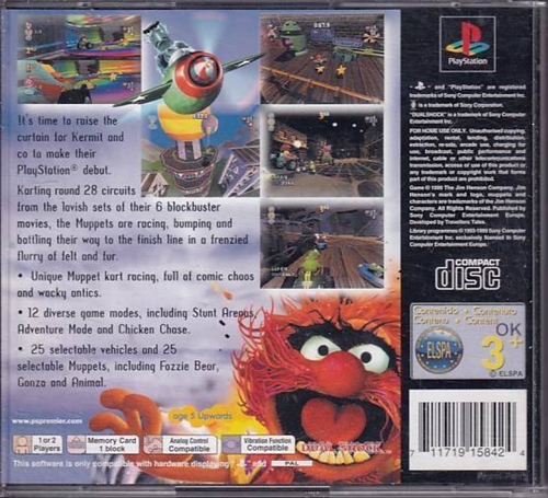 Muppet RaceMania - PS1 (B Grade) (Genbrug)